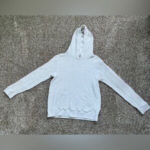 Gap waffle weave hooded shirt with front pocket